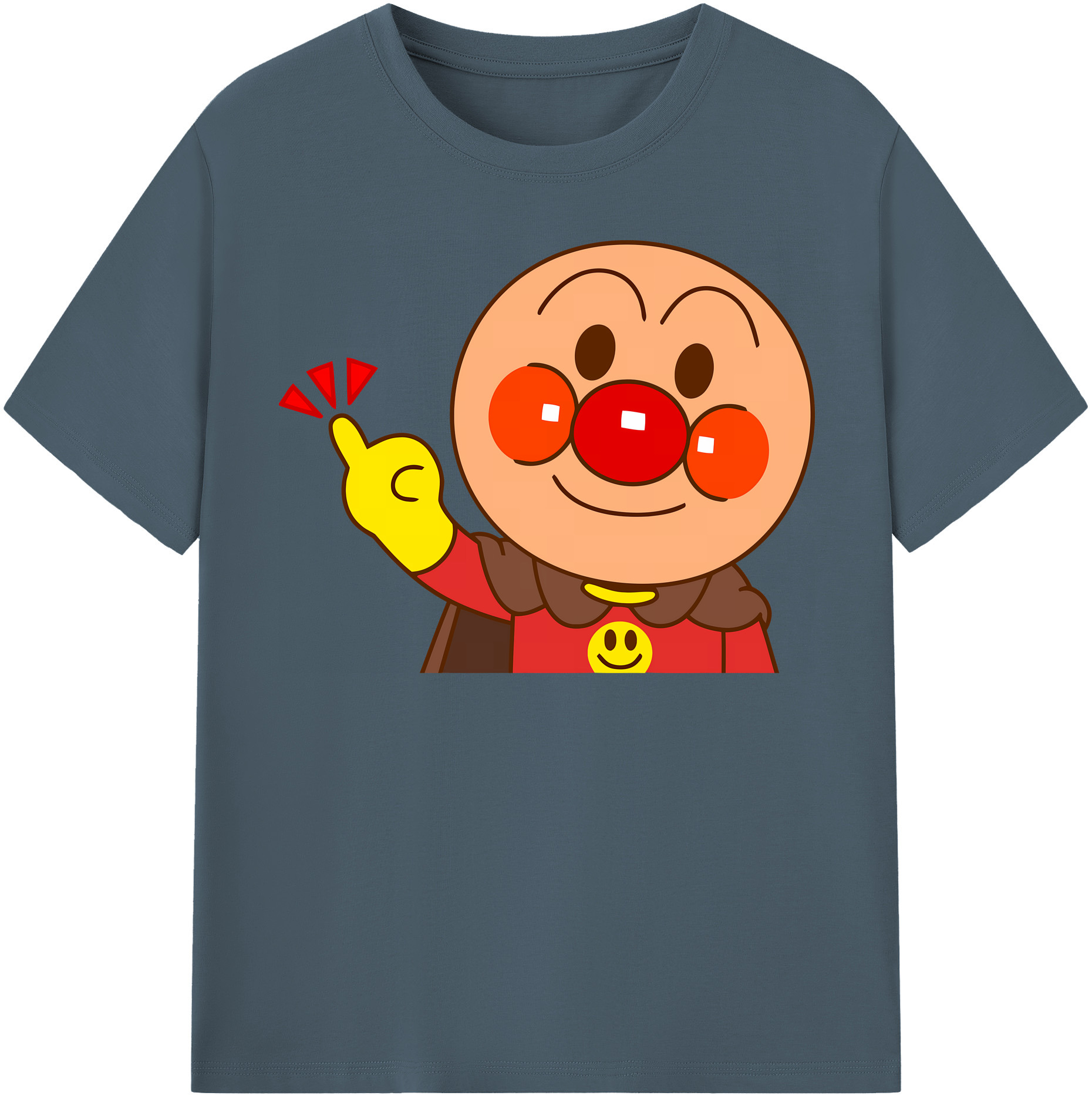 （画像用） アンパンマン Anpanman 綿100％半袖Tシャツ（フロントプリント）
